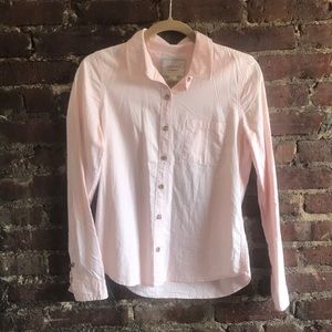 Long sleeve light pink button up!